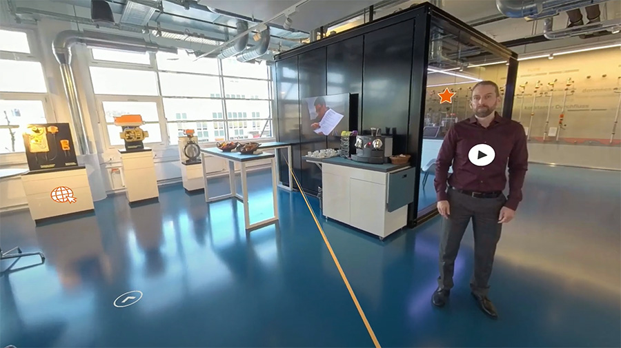 360° Aufnahmen einer Firma, virtueller Rundgang