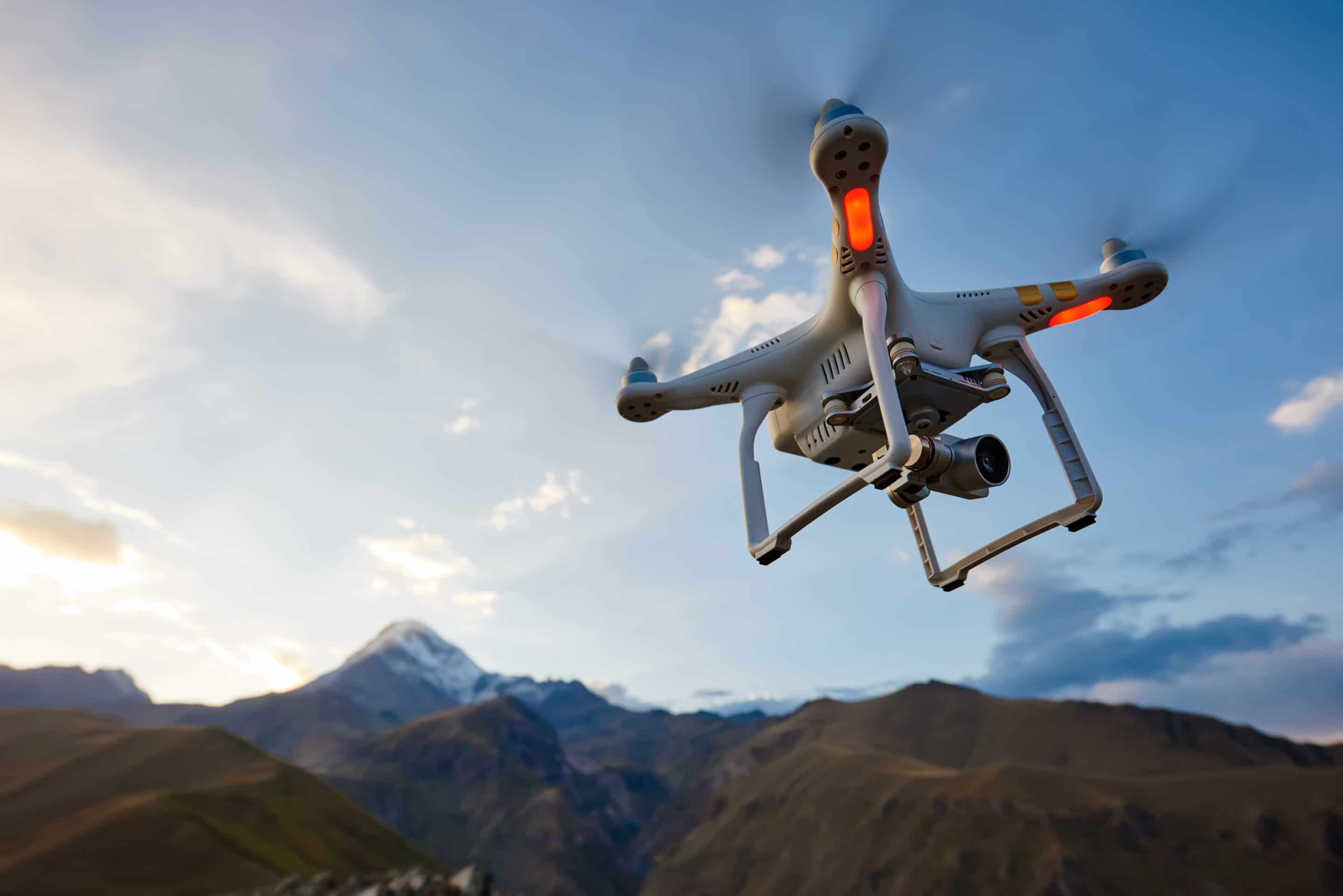 Drohnenaufnahmen in der Berglandschaft